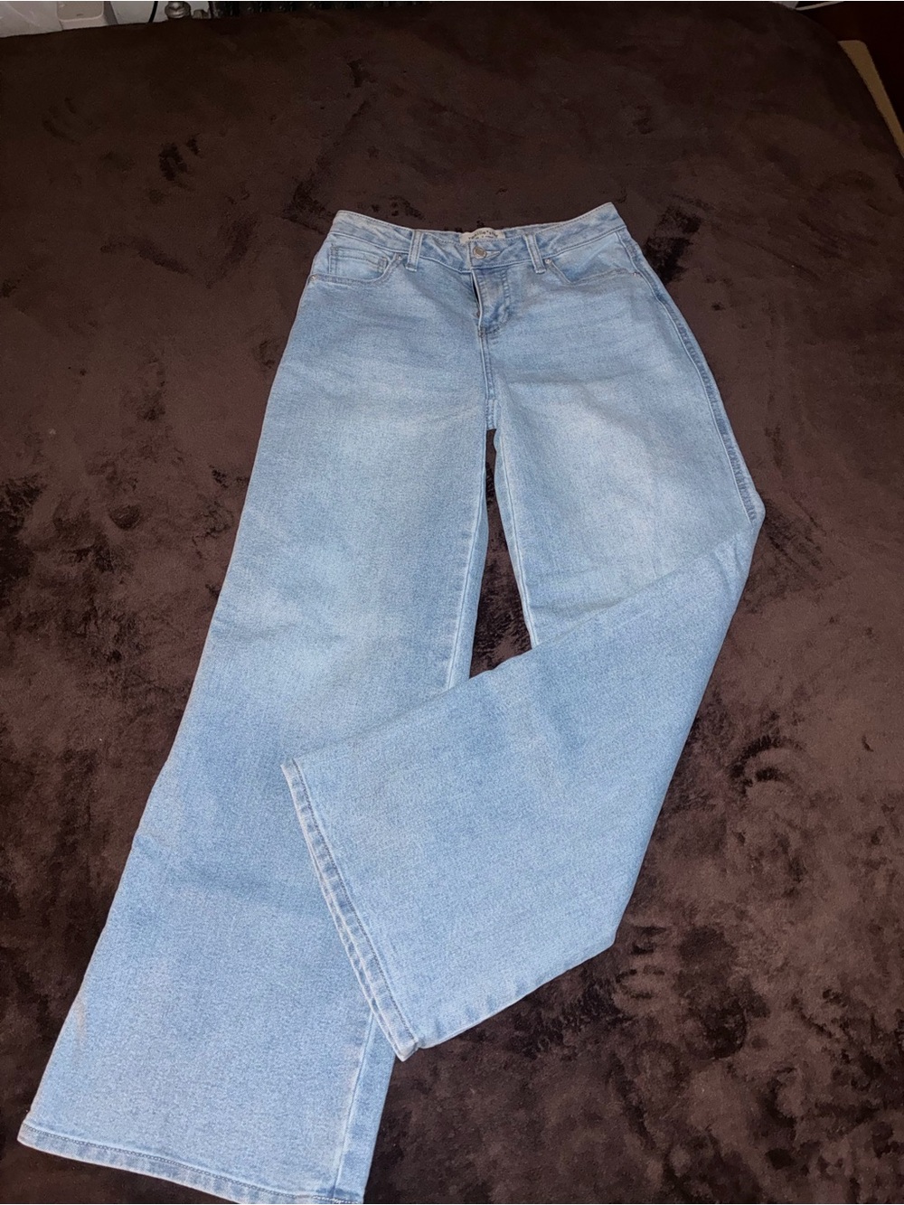 Light Blue Wide Leg Jeans